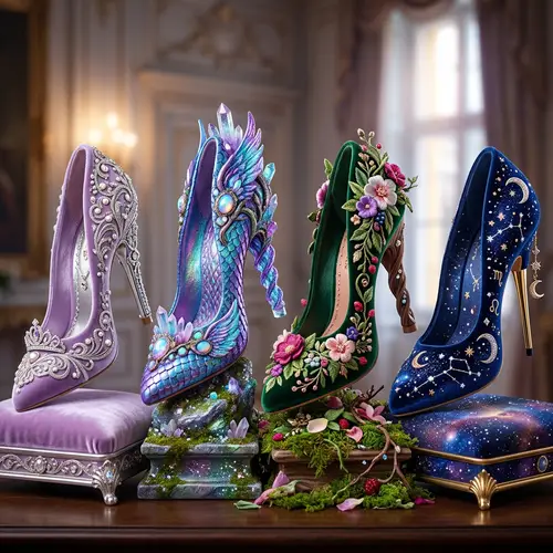 Princess Style & Fantasy High Heels - Elegant & Whimsical Shoes Collection