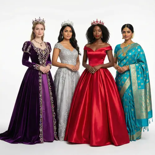 Four Fantasy Princesses in Exquisite Dresses | Magical Royalty