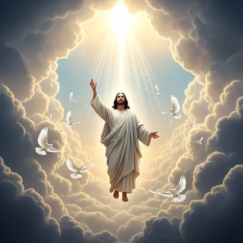 Jesus Christ's Ascension to Heaven | Divine Light