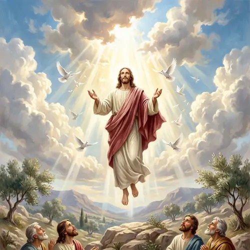 Jesus Christ's Ascension to Heaven | Divine Light