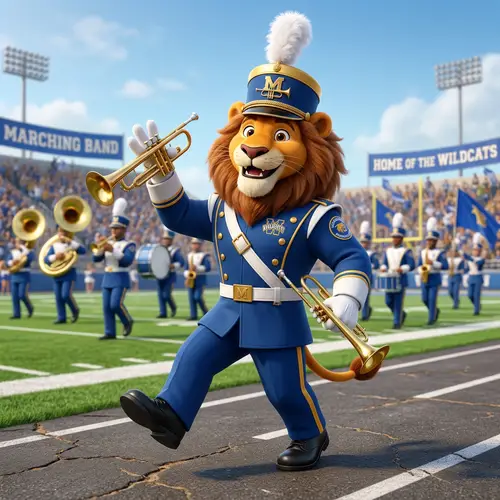 3D Animal Mascot Design for Marching Bands
