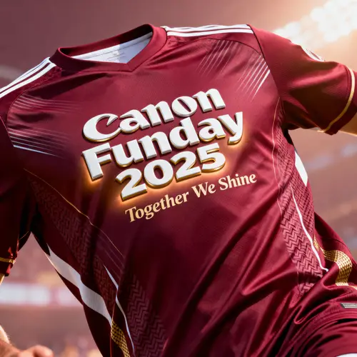 Stylish Maroon Jersey for Canon Funday 2025