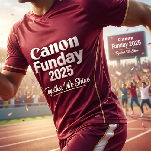 Stylish Maroon Jersey for Canon Funday 2025