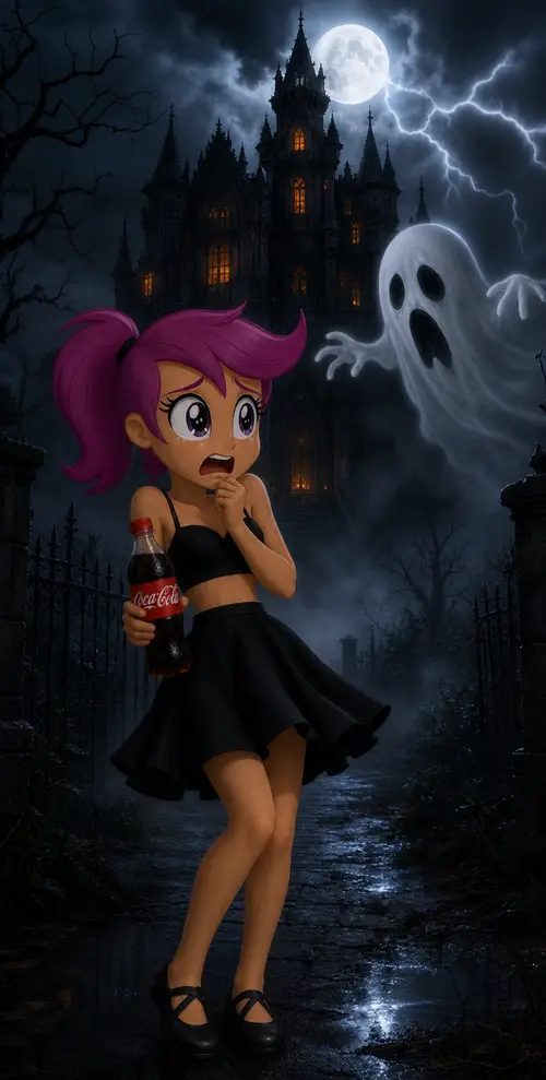 Scary Haunted Castle with a Ghost Encounter