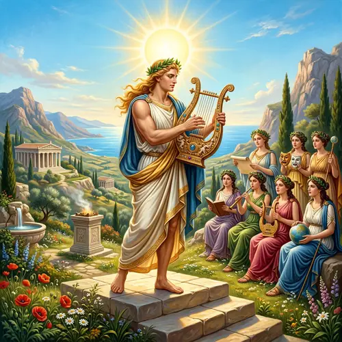 Apollo, Greek God of Sun, Music, and Poetry | Mythological Art