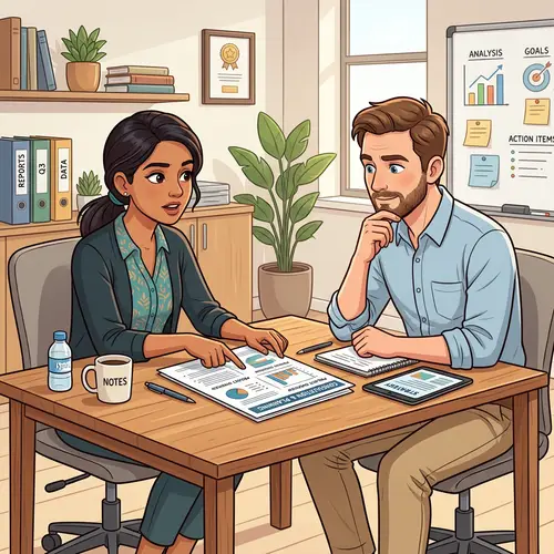 Illustration of Professional Consultation Scene