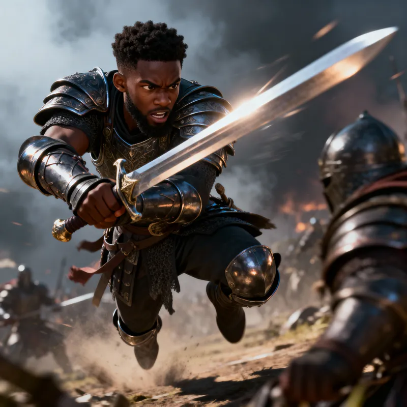 Dynamic Warrior Animation: Strength & Agility