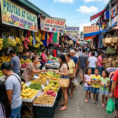 Filipino Market | Local Goods & Crafts | Vibrant Shopping Scene