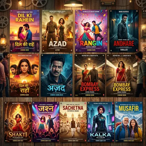 10 Bollywood Movie Posters: Vibrant Colors & Diverse Stars