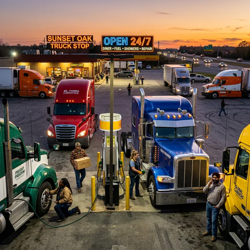 Explore the Vibrant Truck Stop Experience