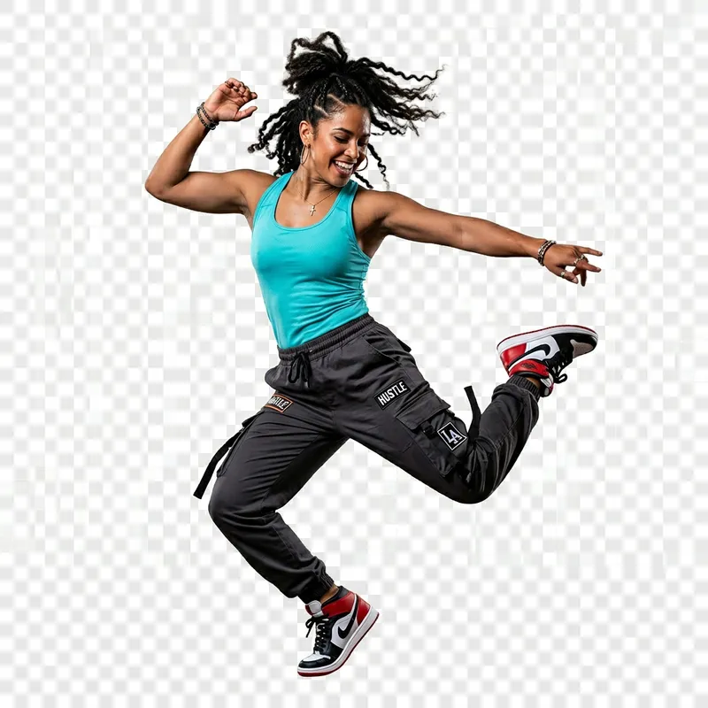 Energetic Hot Latin Girl Hip Hop Dance Moves