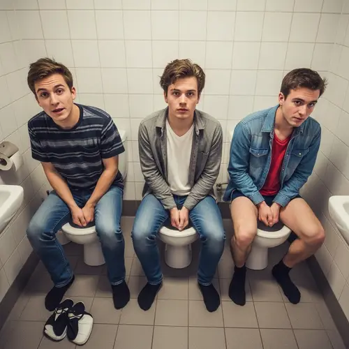 Men Pooping Together - A Unique Perspective