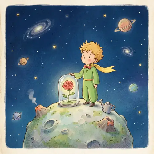 Little Prince Illustration - Enchanting Storybook Animation