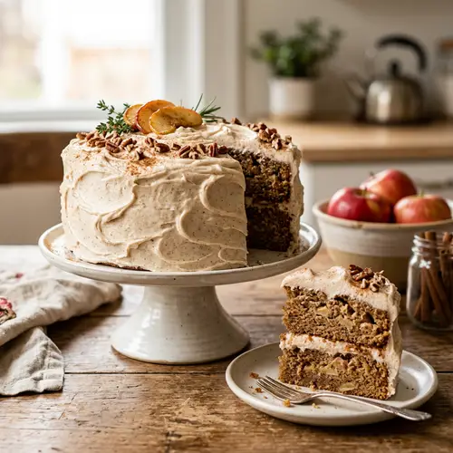 Delicious Apple Cake with Cinnamon Frosting