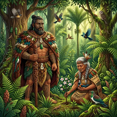 Tane: Māori God of Forests and Birds - Nature's Protector