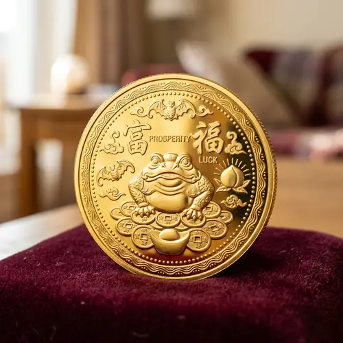 Shiny Gold Coin: Symbols of Prosperity & Luck