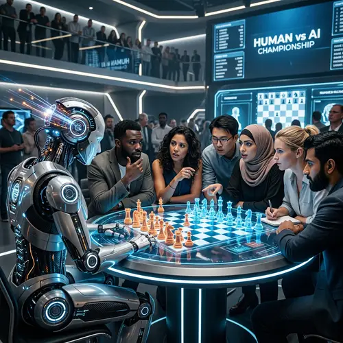 Sci-Fi Themed Chess Game: Balanced Face-off between Humans and AI