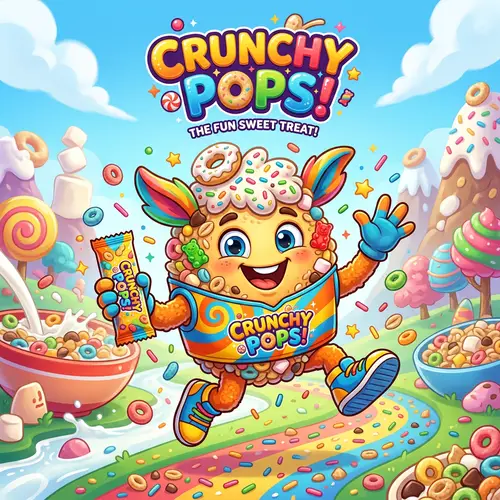 Colorful Candy Mascot for Kids' Brand