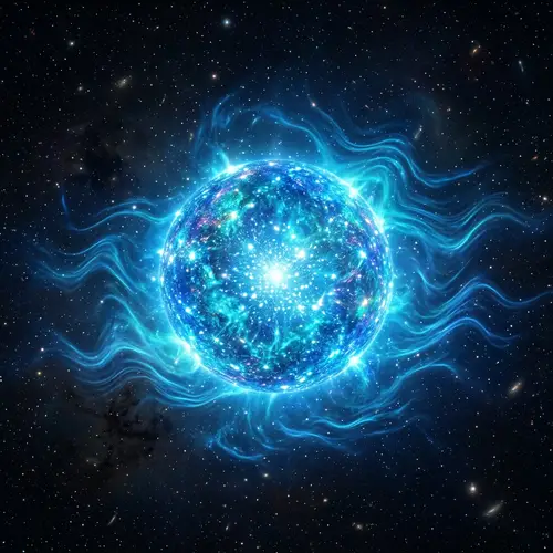 Shiny Blue Ocean Star - Radiant Celestial Beauty