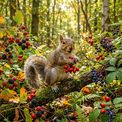Sammy the Squirrel: Joyful Berry Collector