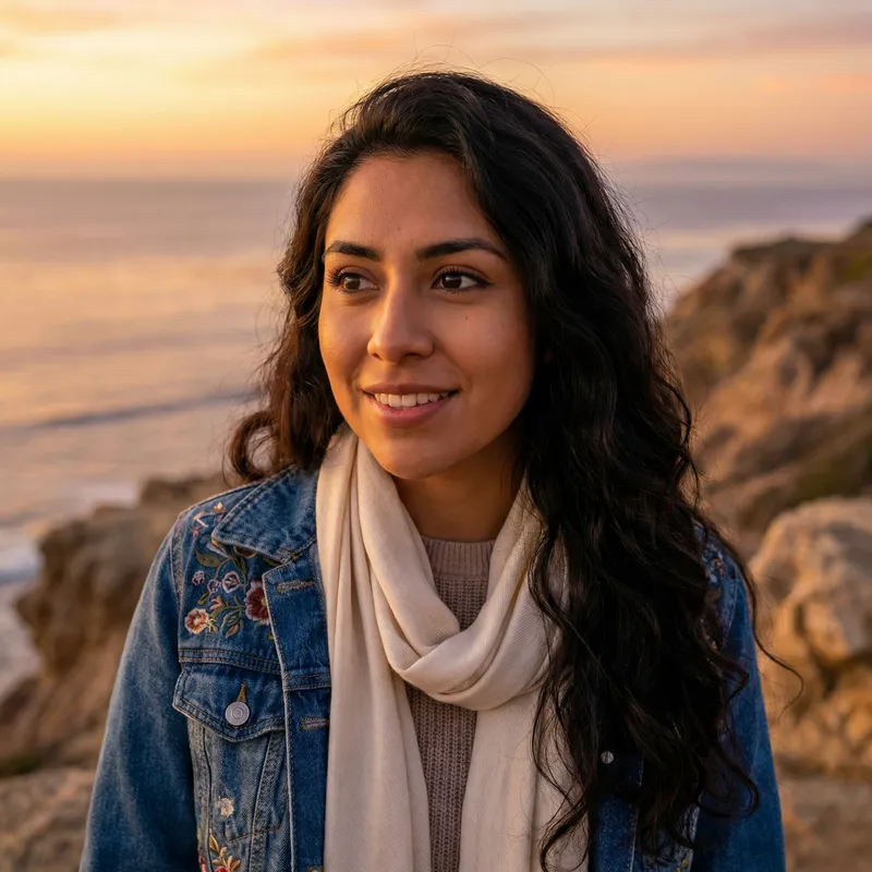 Captivating Portrait of a Young Hispanic Woman