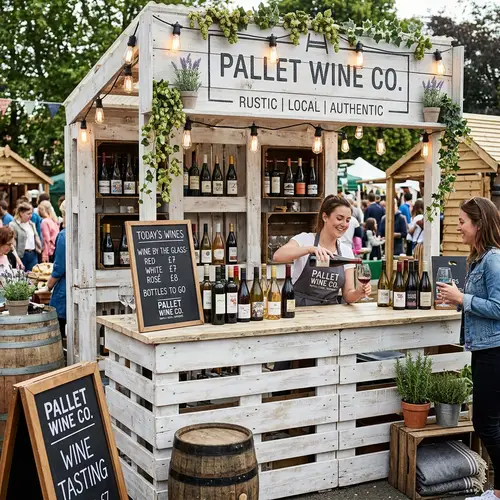 Affordable Wine Stand Proposal with Pallets