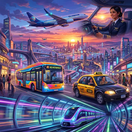 Aesthetic Fantastic World of Transportation