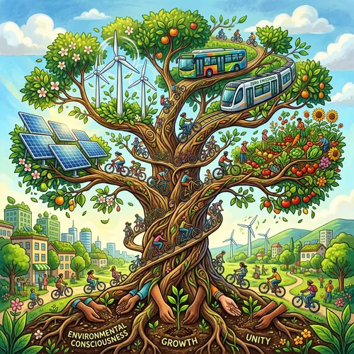 Metaphorical Tree of Change: Flourishing Eco-Friendly Community