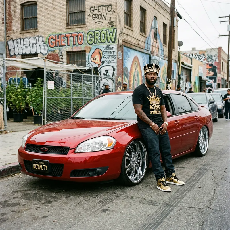 2009 Chevrolet Impala: Red, Lowered & Chrome Rims