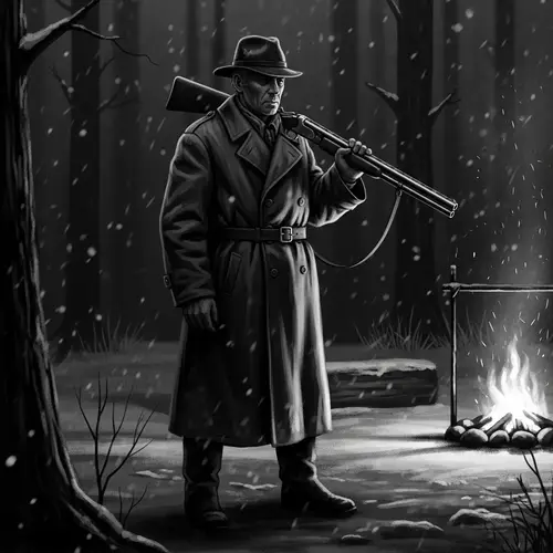 Soviet Noir Hunter Illustration