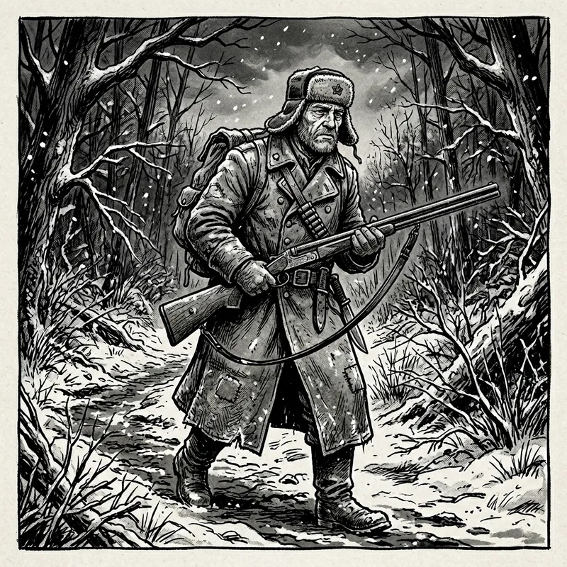 Soviet Noir Hunter Illustration