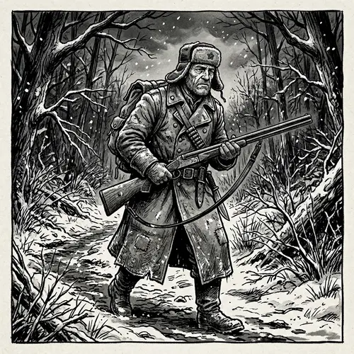 Soviet Noir Hunter Illustration