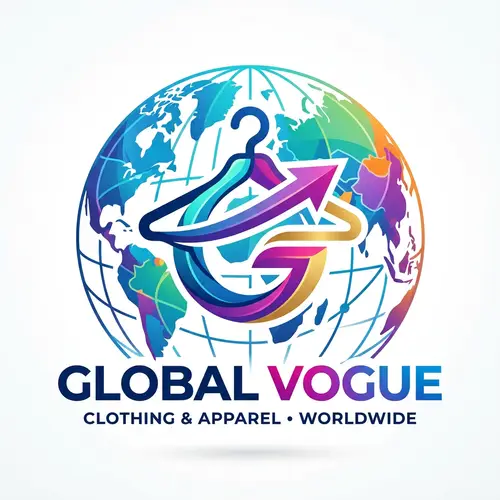 Sleek Globe Logo Design for Top Global Fashion Brand