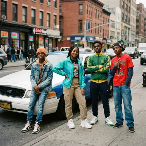 Stylish Black Teenagers in Urban Fashion | Cityscape Photoshoot