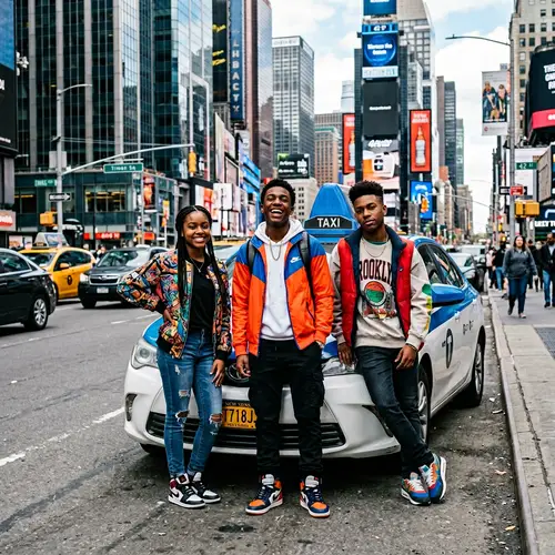 Urban Fashion Showcase by Stylish African-American Teens