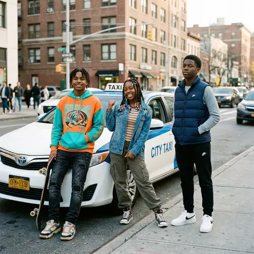 Stylish Black Teenage Kids in Urban Fashion | Youth Culture Shot