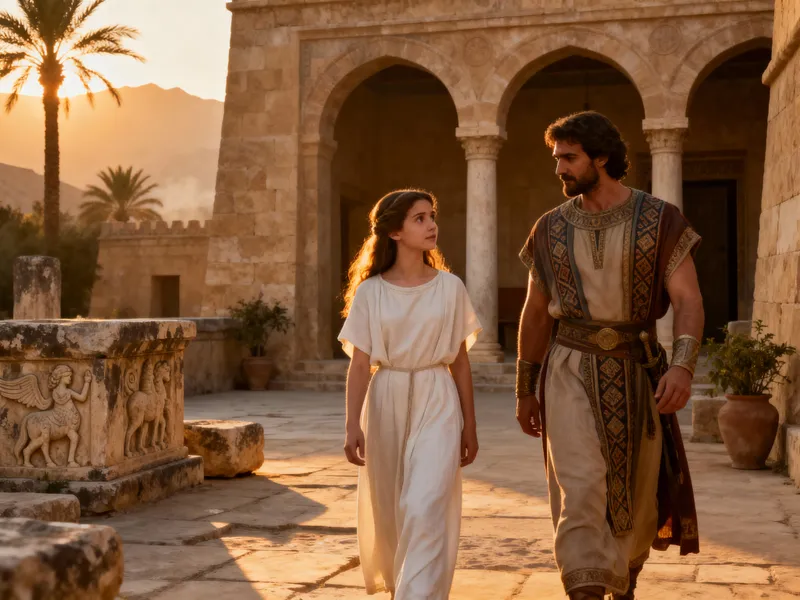 Sunset Over Ancient Susa: Ester and Mardoqueo