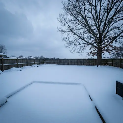 Winter Yard Transformation Captured in DSLR Quality