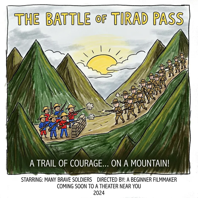 Beginner's Battle of Tirad Pass Poster | Historical Event Artwork