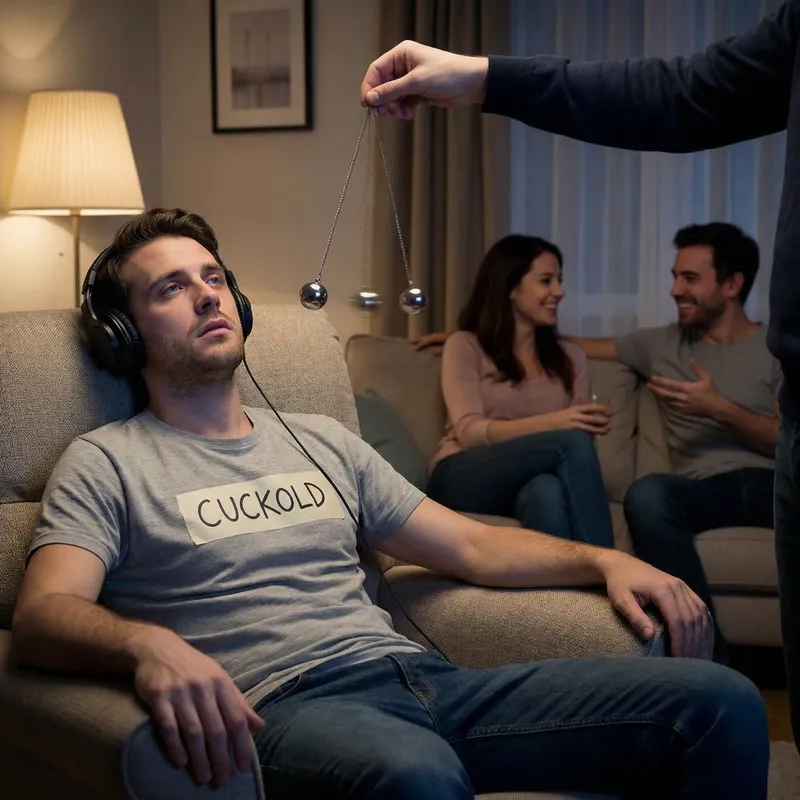 Hypnotized Husband Transformed into Cuckold