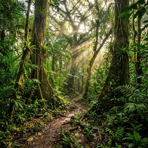 Vibrant Corridor in Ecuadorian Amazon Rainforest | Canon EOS R5