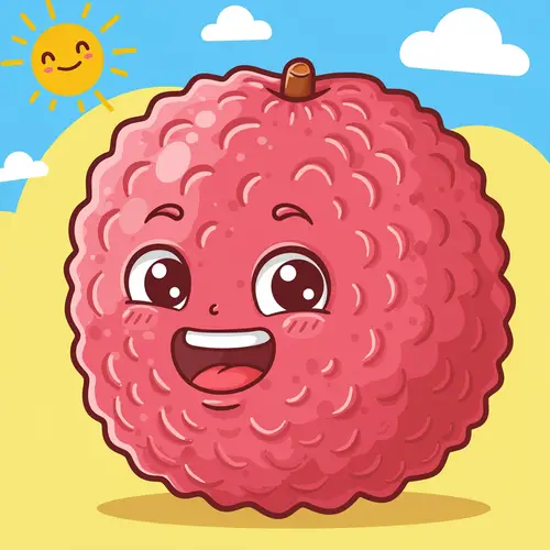Fun Lychee Cartoon Illustrations