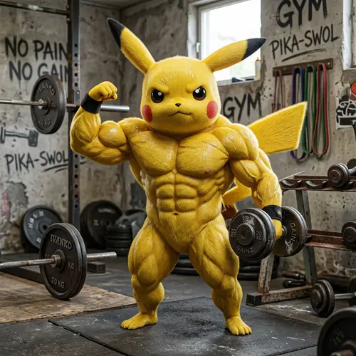 Strong Pikachu Interpretation | Fitness Electric Creature