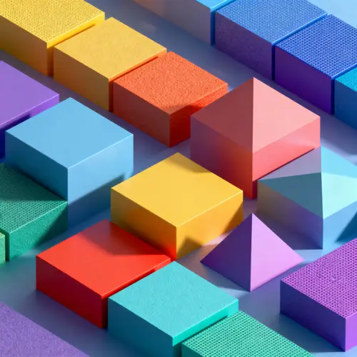 Colorful Isometric 3D Perspective Designs