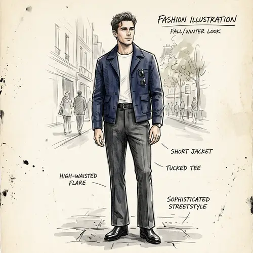 Sophisticated Men's Fashion Sketch & Style Inspiration