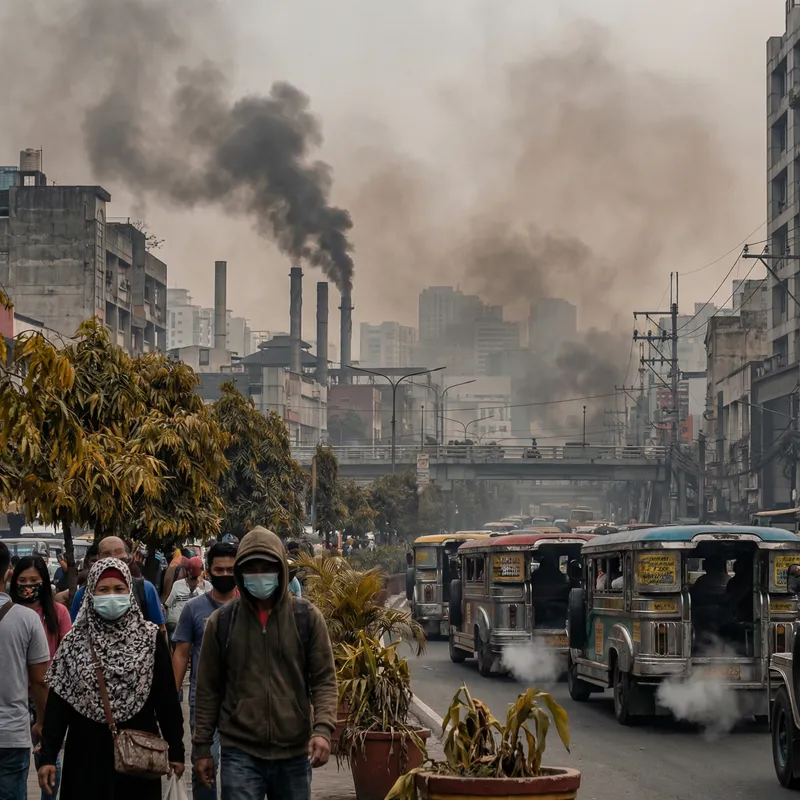 Impact of Factory and Jeepney Emissions on City Air Quality