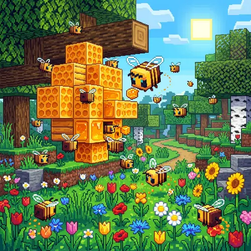 Bee Hive Building in Minecraft: A Whimsical Adventure