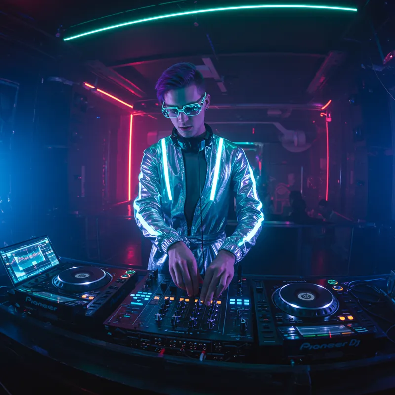 Stylish Futuristic DJ Images Collection