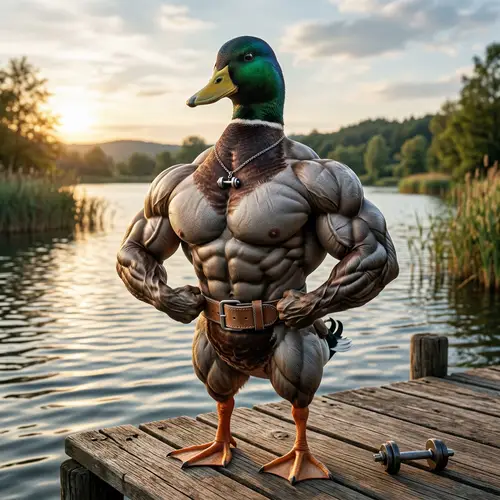 Well-Defined Muscles on a Duck | Amazing Image
