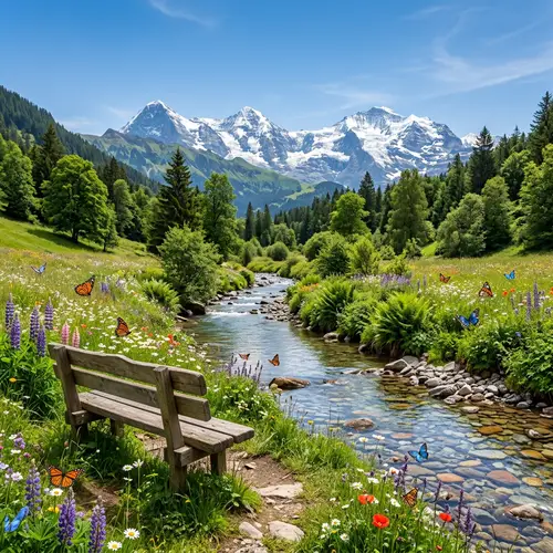 Tranquil Aesthetic Beauty: Serene Nature Scene